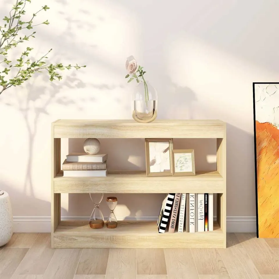 vidaXL Boekenkast / kamerscherm 100x30x72 cm sonoma eikenkleurig, foto 3