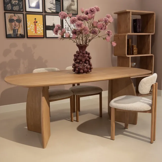 DÉJA Living Eettafel Majada - Deens Ovaal Naturel Mangohout - 200x100x76cm
