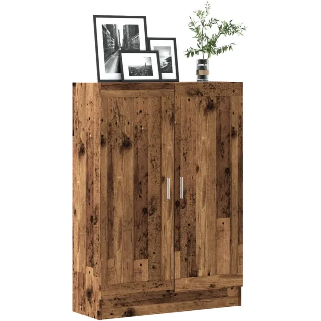 vidaXL Boekenkast 82,5x30,5x115 cm bewerkt hout oud houtkleurig Bruin