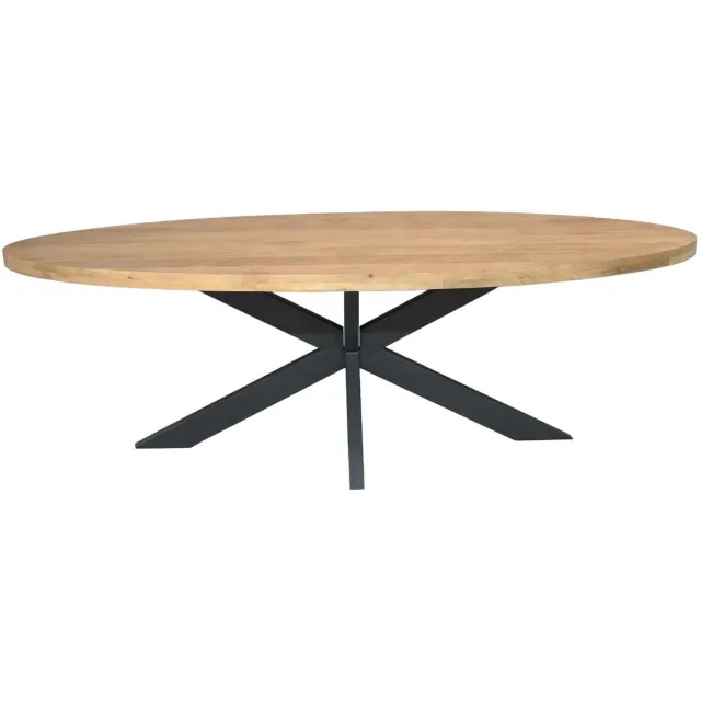 Starfurn Eetkamertafel Denise - Eettafel ovaal - Eettafel mangohout 240 cm