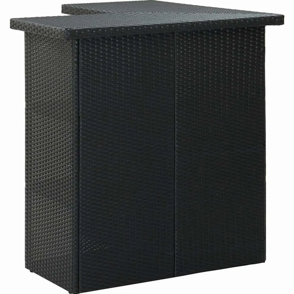 vidaXL 16-delige Tuinbarset met kussens poly rattan zwart, foto 3