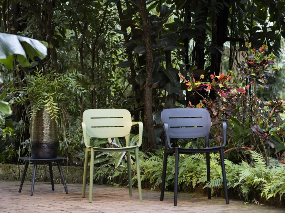 Forza Furniture Forza Pazzia dining tuinstoel stapelbaar groen, foto 3