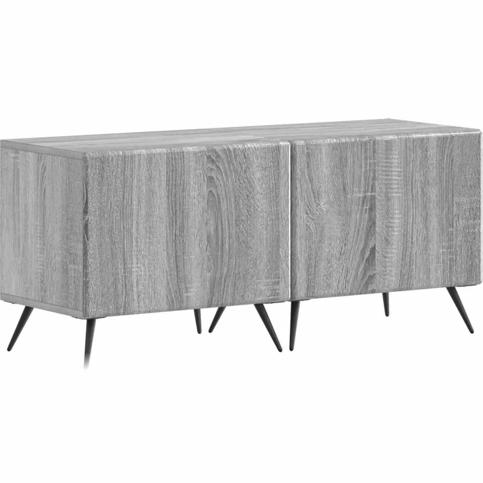 vidaXL LED tv-meubel BREDA 3 st Grijs Sonoma Bewerkt hout, foto 4