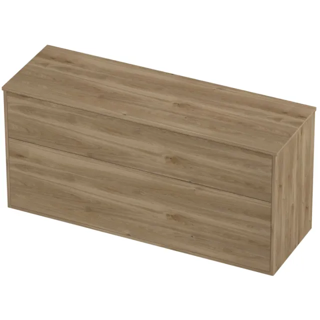 Proline Deck Badmeubelset Voor Grepen Asymmetrisch Kader 140x46x67 cm Cider Oak Eiken