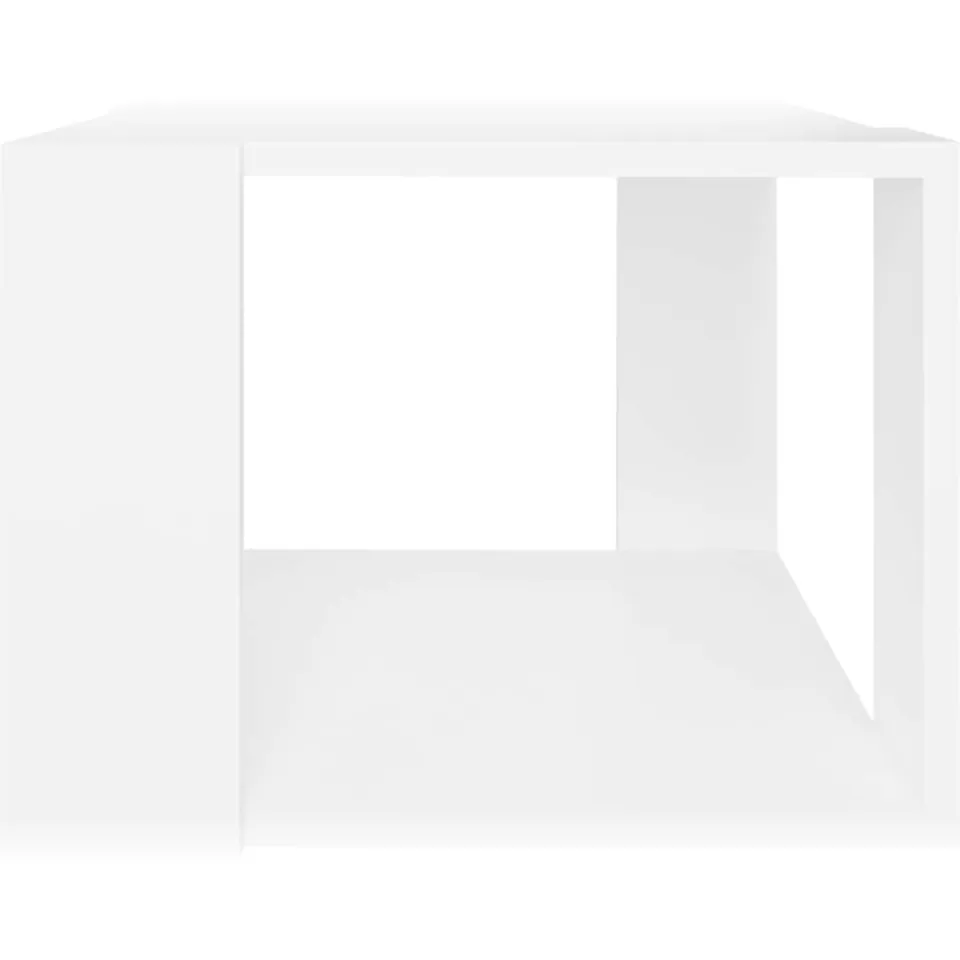 vidaXL Salontafel 40x40x30 cm bewerkt hout wit