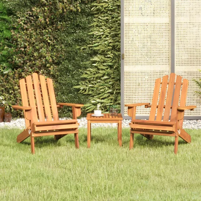 vidaXL 3-delige Loungeset Adirondack massief acaciahout bruin, foto 2