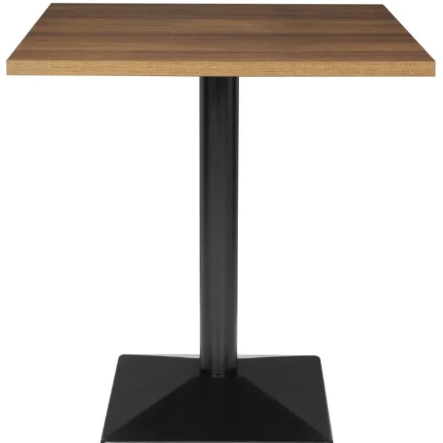 Bolero Complete Vierkante Tafel 700mm Bruin; Zwart