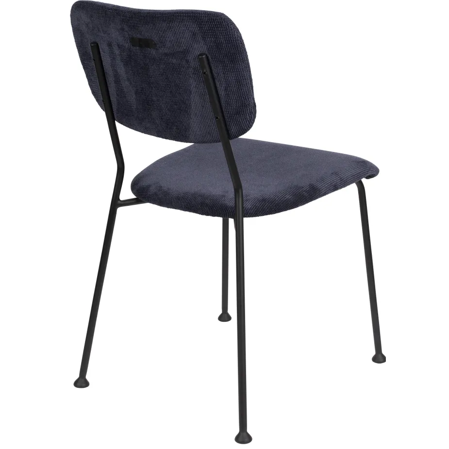 Zuiver Benson eetkamerstoel donkerblauw, foto 3