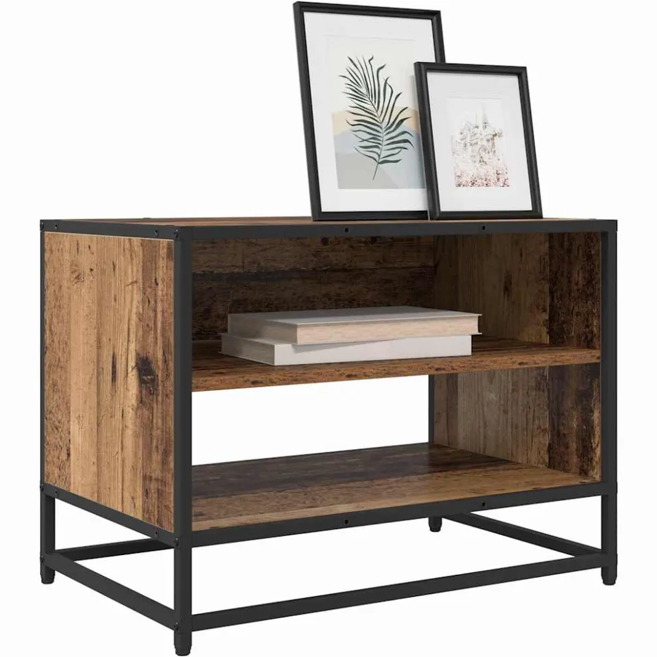 vidaXL TV Eenheden 61 x 40 x 46 cm Oud Hout Bewerkt hout Bruin