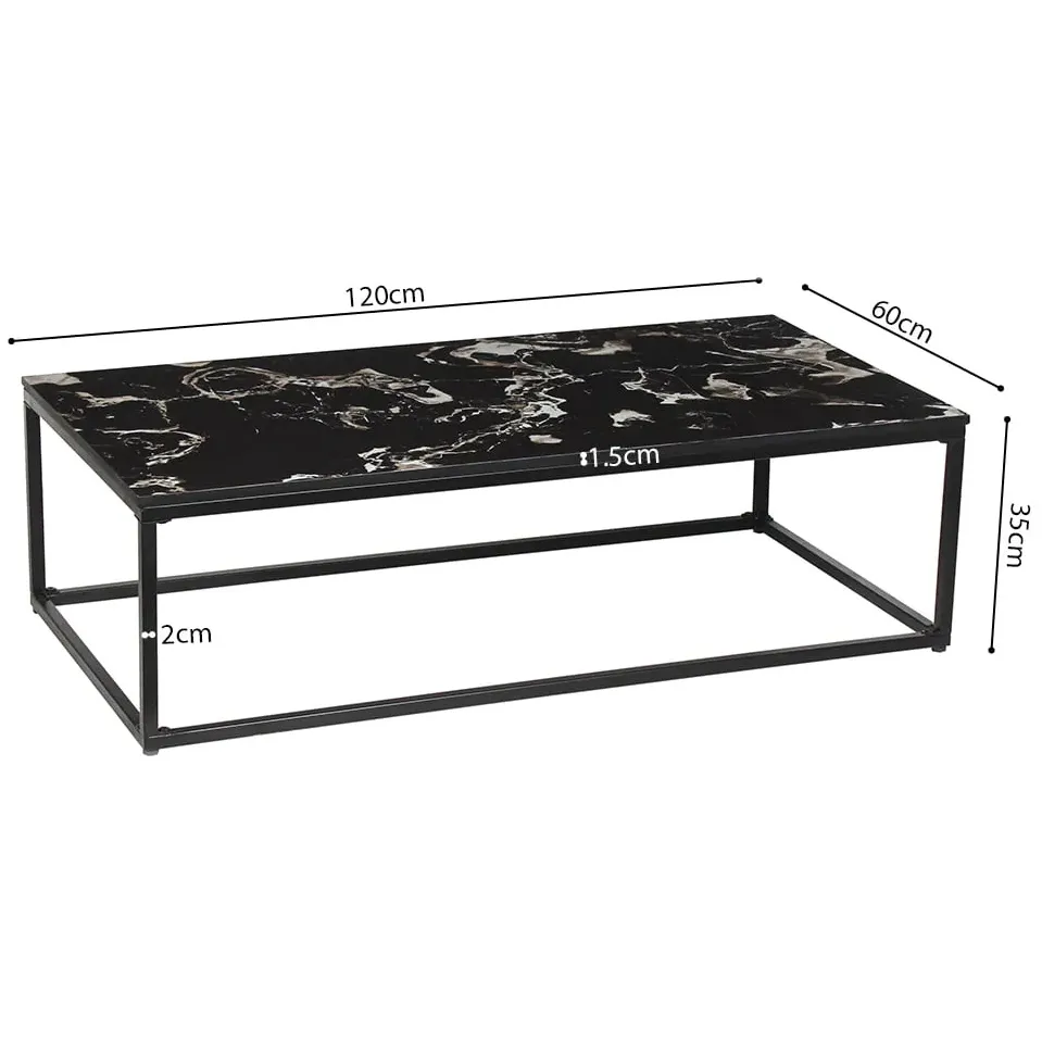 salontafel Sinem zwart marmerlook, foto 3