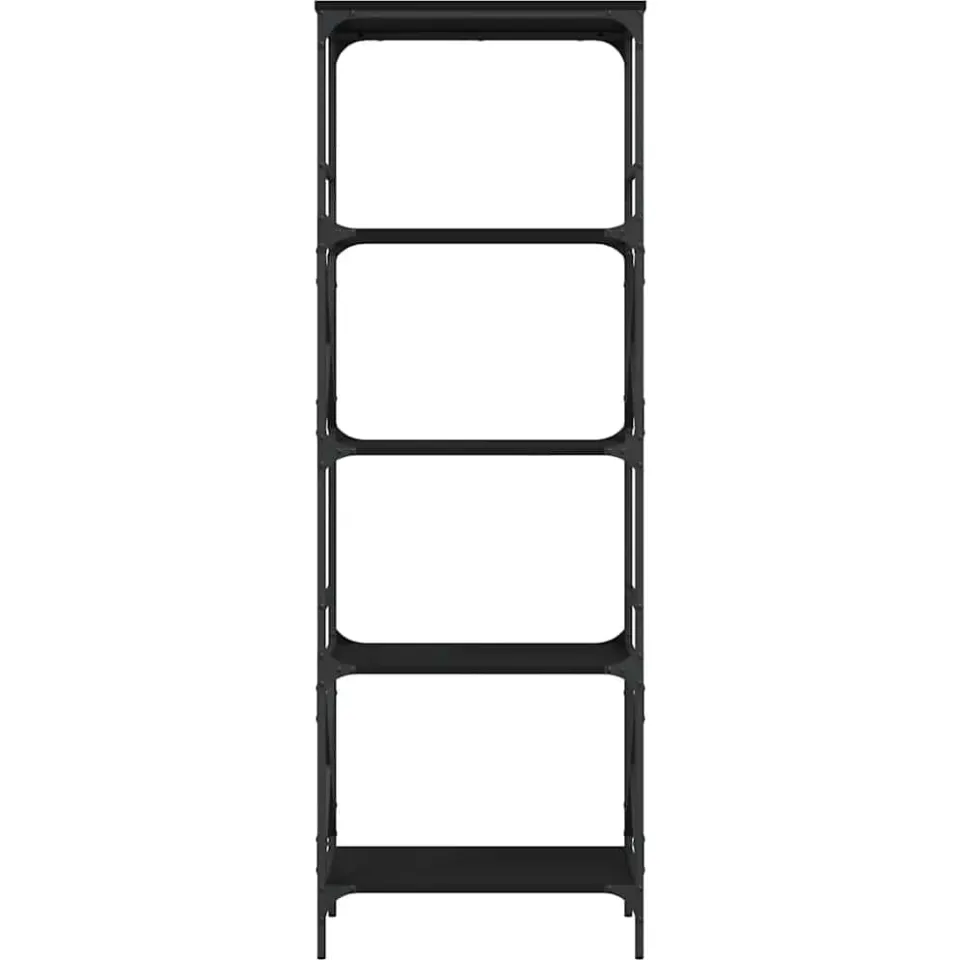vidaXL Boekenkast 5-laags 59x35x171 cm bewerkt hout zwart