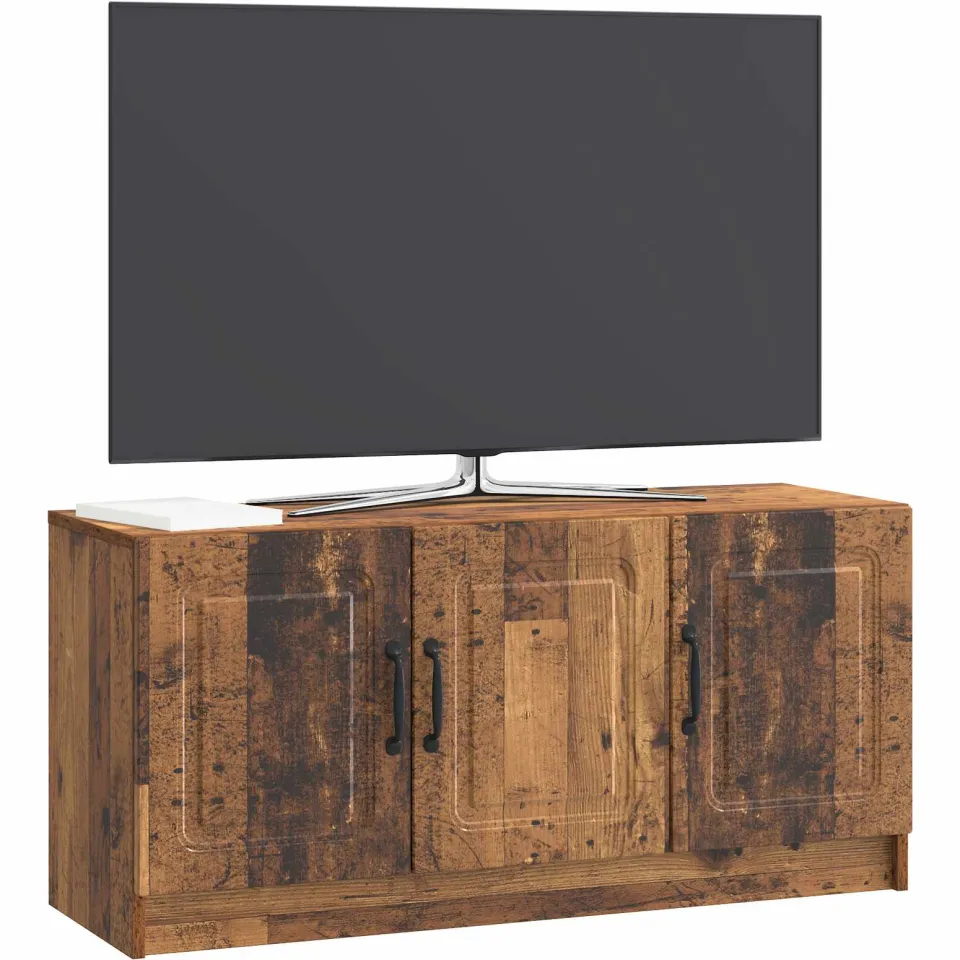 vidaXL TV-kast Oud hout 99 x 34,5 x 47 cm Bewerkt hout Bruin