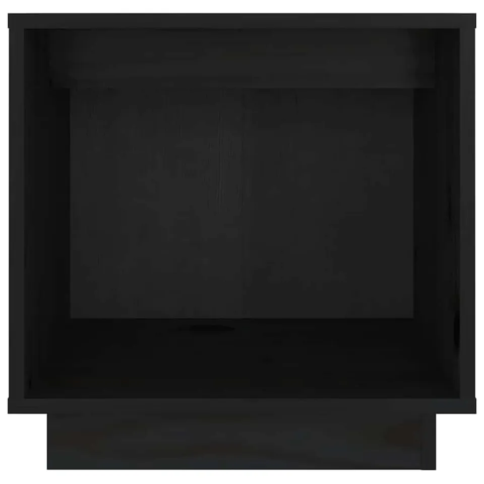 vidaXL Nachtkastjes 2 st 40x30x40 cm massief grenenhout zwart, foto 4