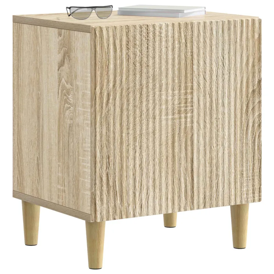 vidaXL Nachtkastje 2 st Sonoma Eiken 43 x 34,5 x 50 cm Bewerkt hout Bruin