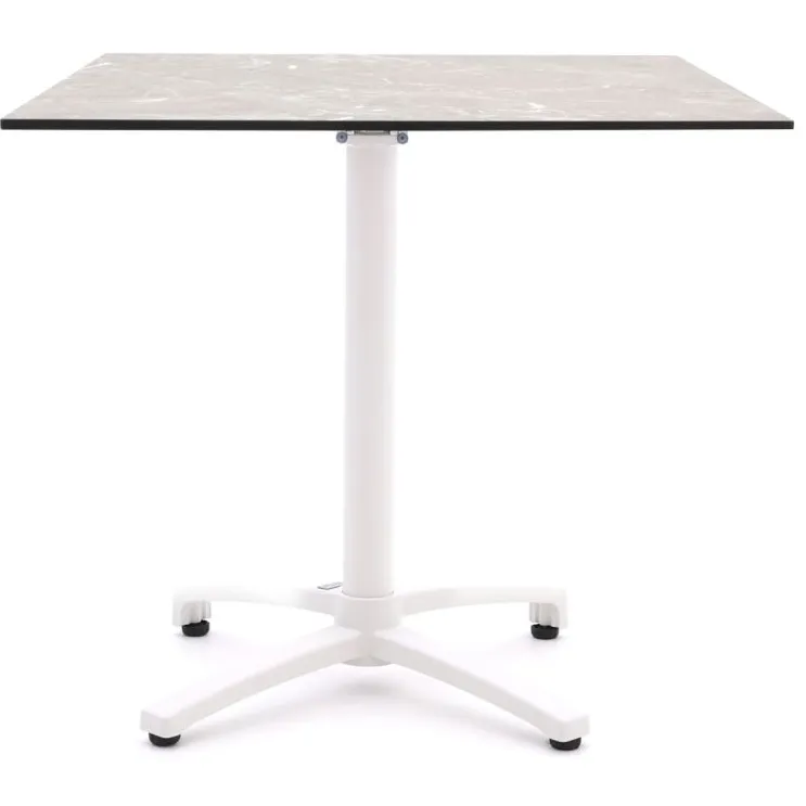 Bellagio tuinmeubelen Bellagio Canzo klaptafel 80x80x73cm wit, foto 4