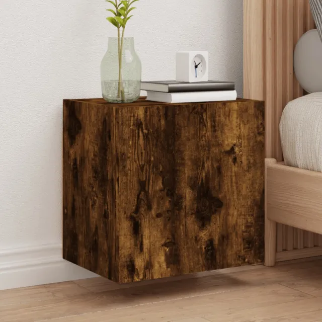 vidaXL Tv-wandmeubel 40,5x30x40 cm bewerkt hout gerookt eikenkleurig, foto 2