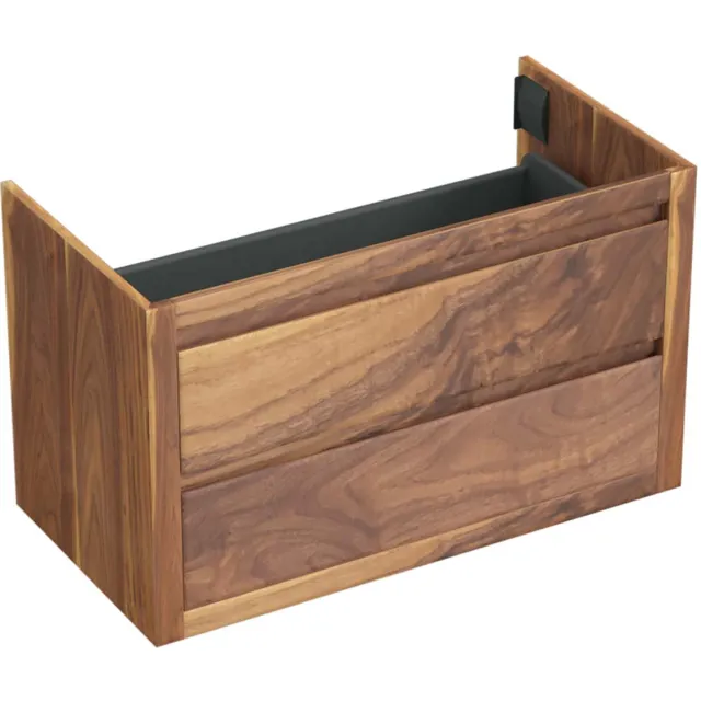 Forzalaqua Onderkast Forzalaqua Gela 100x51x60 Cm 2 Softclose Lades Noten Pure Walnut Bruin