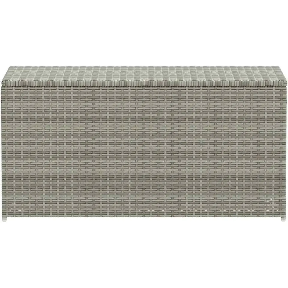 vidaXL Tuinbox 100x50x50 cm poly rattan grijs, foto 4