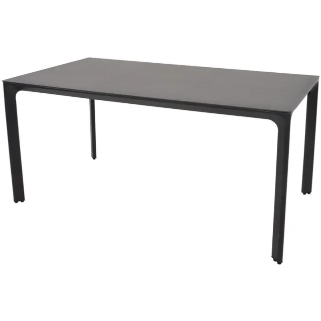 LES Carcassonne tafel 160x90x74cm Donkergrijs/Antraciet