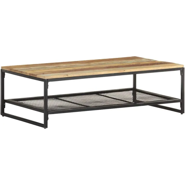 vidaXL Salontafel 110x60x35 cm massief gerecycled hout Bruin