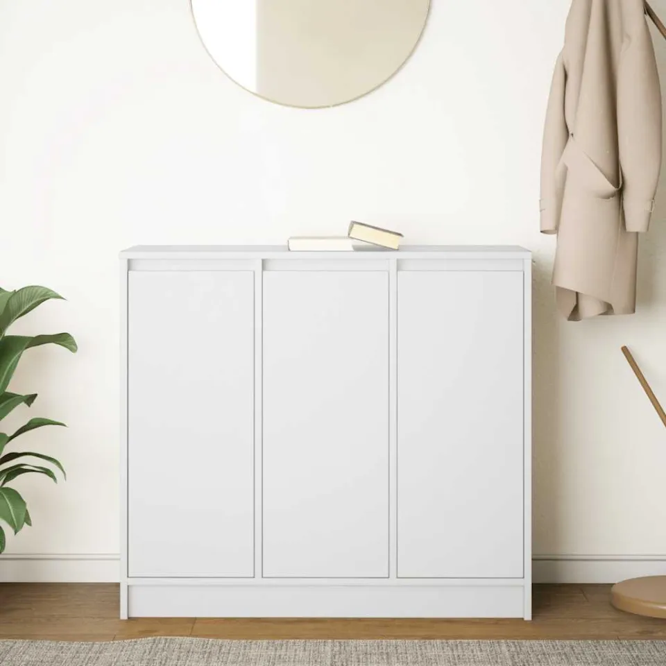 vidaXL Dressoir 85x34x76 cm bewerkt hout wit, foto 2