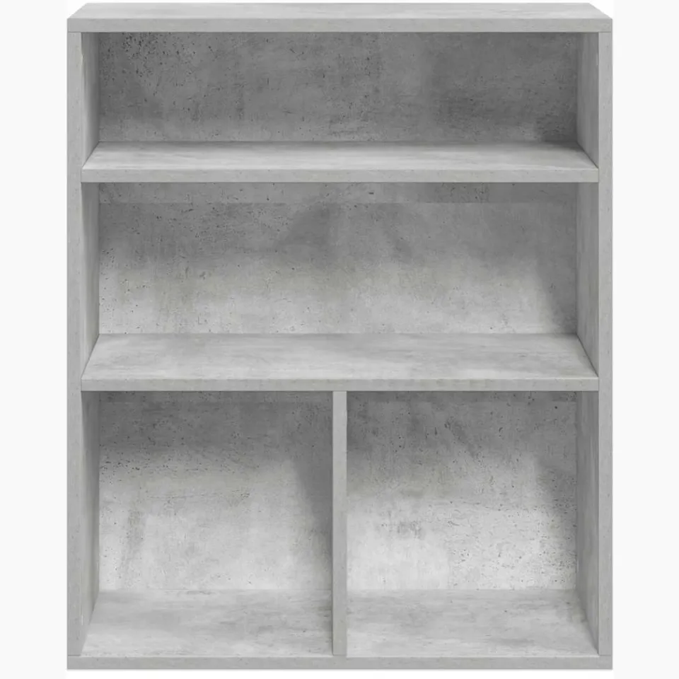 vidaXL Boekenkast 60x30x71,5 cm bewerkt hout betongrijs grijs, foto 4