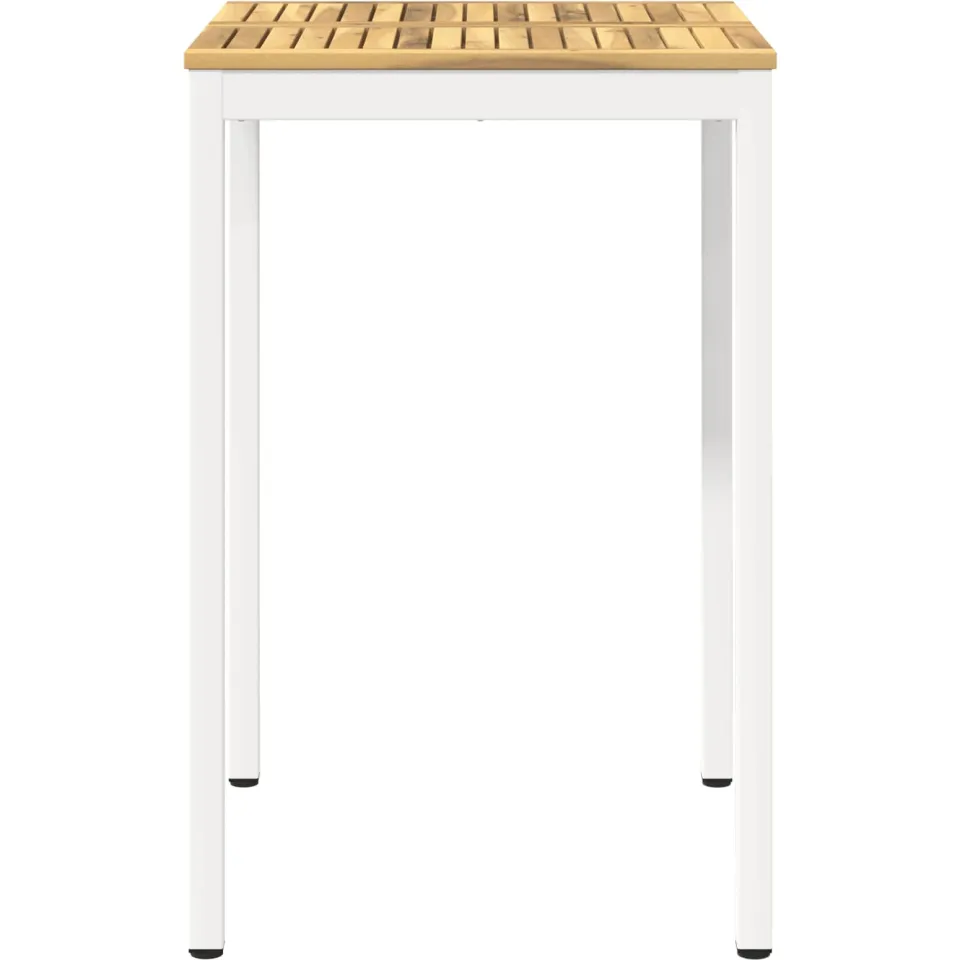 vidaXL Tuinbar Tafel NAARDEN Witgewassen 70 x 68,5 x 105 cm Bruin