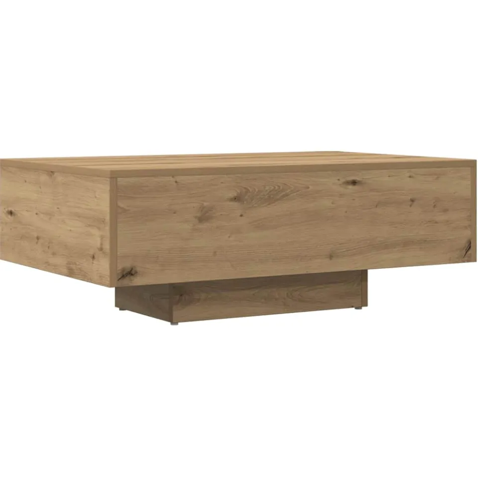 vidaXL Salontafel 85x55x31 cm bewerkt hout artisanaal eikenkleurig Bruin