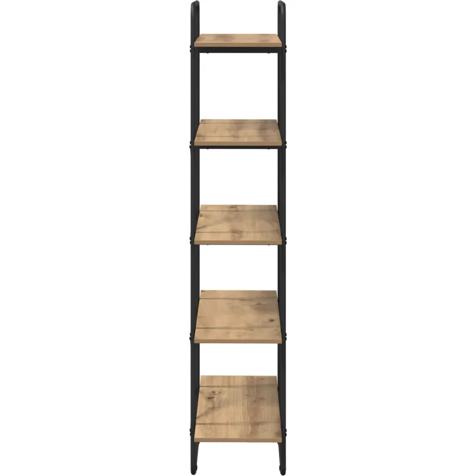 vidaXL Boekenrek 5-laags 60 x 35 x 175,5 cm PB Artisanaal eiken, foto 3