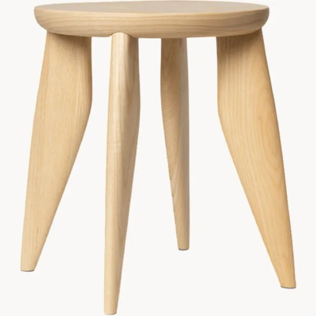 Ferm Living Kinderkrukje Feve van essenhout voor kinderen Beige