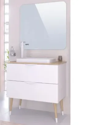 T-bath Badmeubelset Helsinki 80cm Wit Mat, foto 2