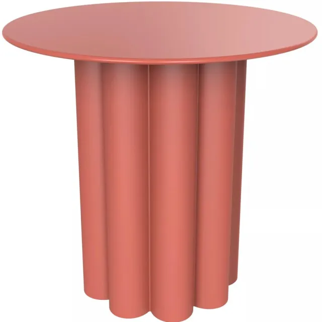 Vente-unique Bijzettafel in metaal - Terracotta - GAVOPI