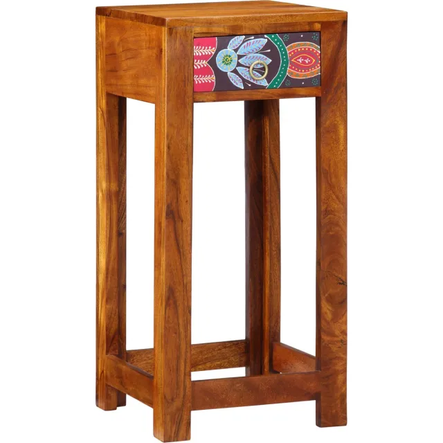 vidaXL Floraal - Einde - Tafel - Bruin - 35 - x - 35 - x - 75 - cm