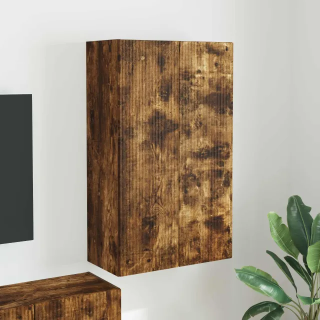 vidaXL TV-wandkast 59,5 x 31 x 100 cm Gerookt eiken Bewerkt hout, foto 2