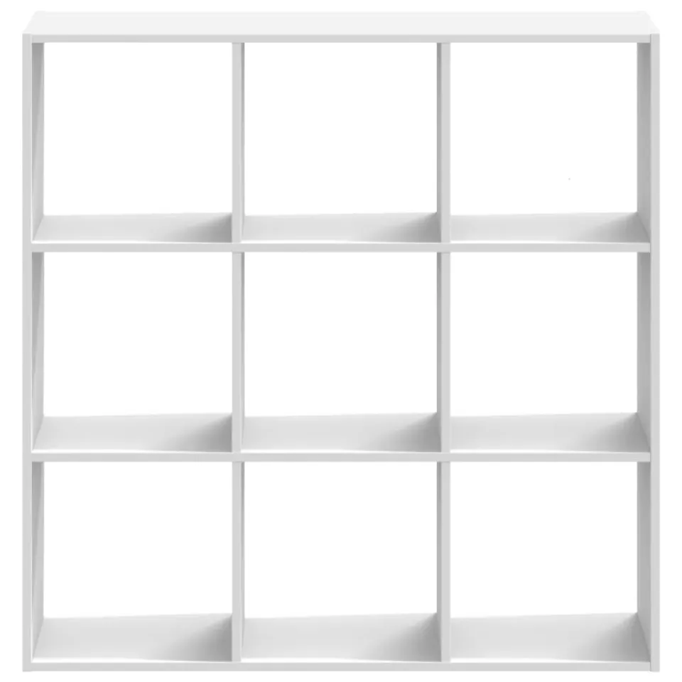 vidaXL Boekenkast 102x32x102 cm bewerkt hout wit, foto 4