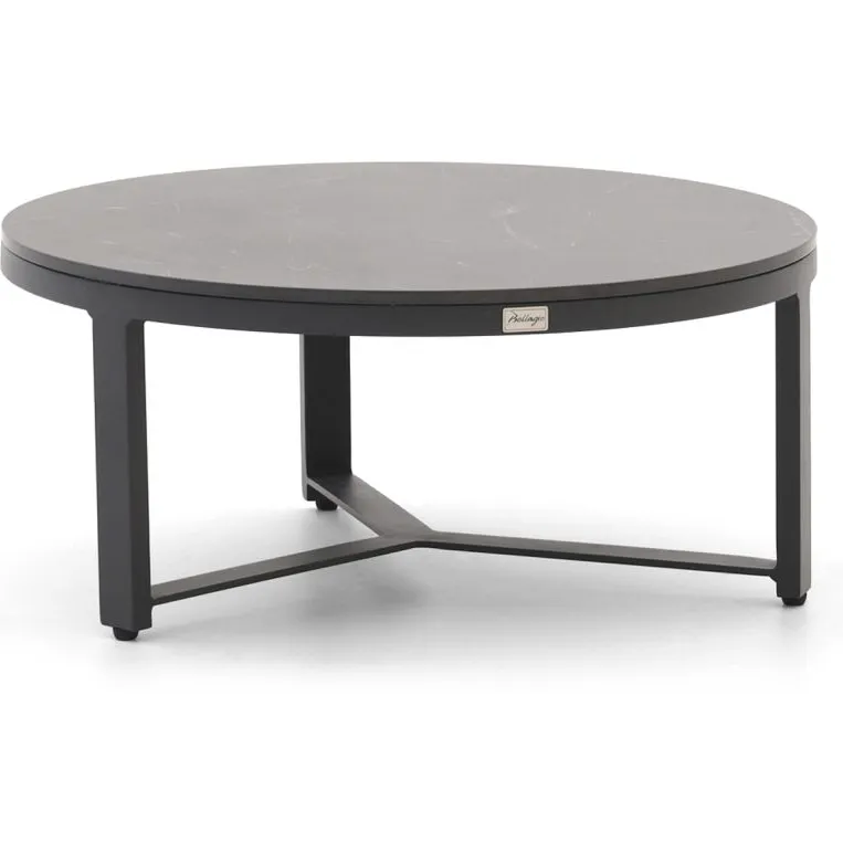 Bellagio tuinmeubelen Bellagio Ficarolo lounge tuintafelset ø85cm(h:35cm)/ø65cm (h:30cm) zwart, foto 4
