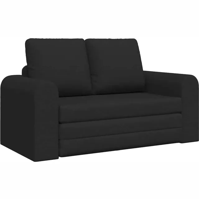 GranMaison Slaapbank - Uitklapbaar - Slaapstoel - Logeerbed - Zetelbed - Slaapfauteuil - Vouwbed - 2 persoons - Zeer comfortabel - Zwart Zwart versie A