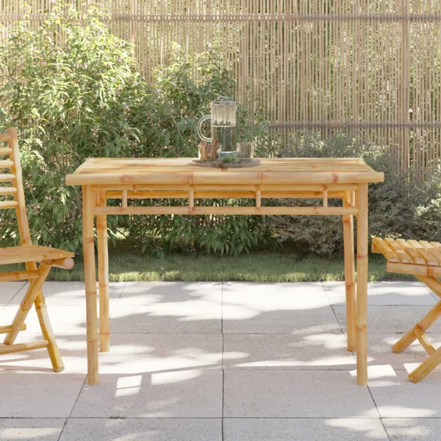 vidaXL Tuintafel 110x55x75 cm bamboe bruin, foto 2
