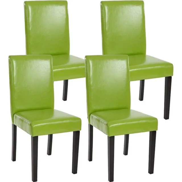 Brulo Vier eetkamerstoelen Littau Groen