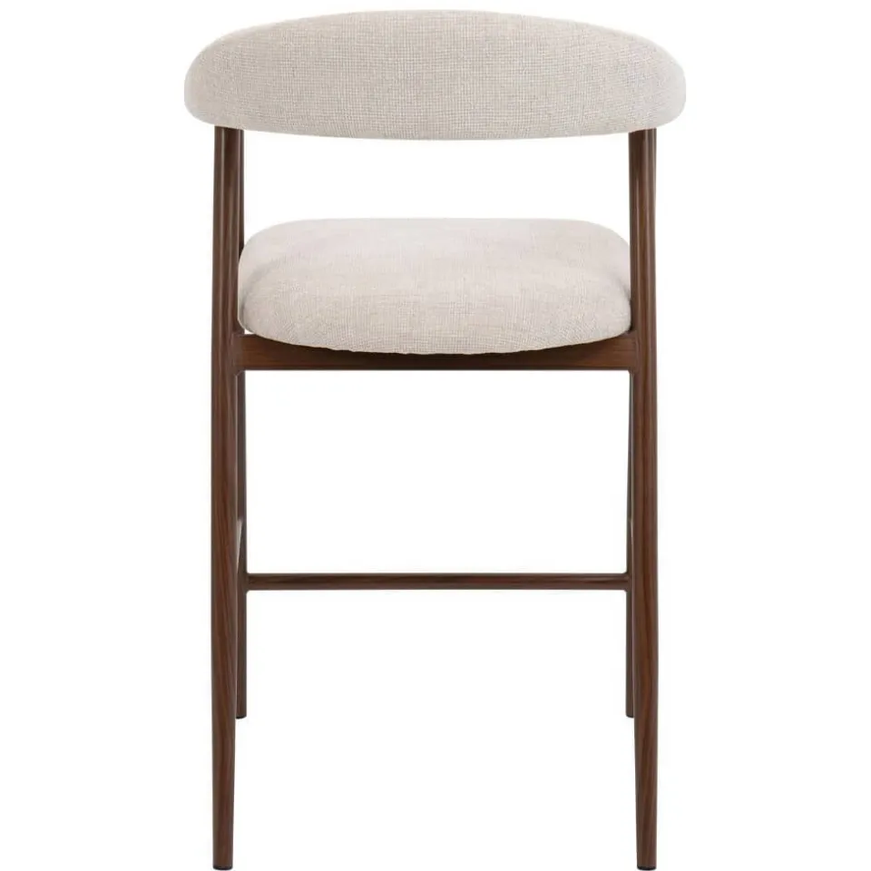 Giga Meubel Mila barkruk beige walnoot, foto 3