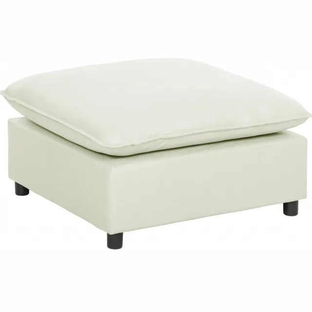Homona Modulaire voetenbank - Met kussen - 75 x 75 x 40 cm - Crèmewit