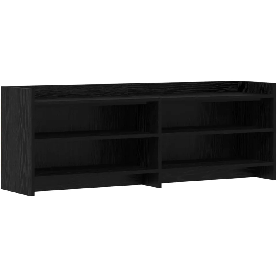 vidaXL TV-kast 130 x 33 x 47 cm Zwart eiken, foto 3