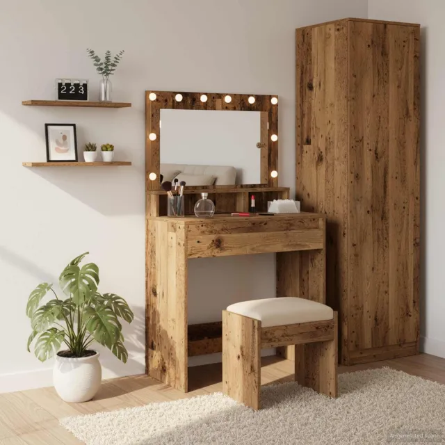 vidaXL Plafondtafel Oudhout 75,5 x 41 x 135 cm Bewerkt hout bruin, foto 2