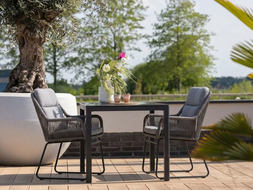 Intenso Furniture Intenso Isorella/La Fonte 90cm dining tuinset 3-delig, foto 4