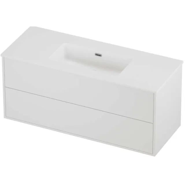 Proline Tribute Badmeubelset Porselein Elegant 2 Laden 120x46x54 cm Mat Wit Mat White