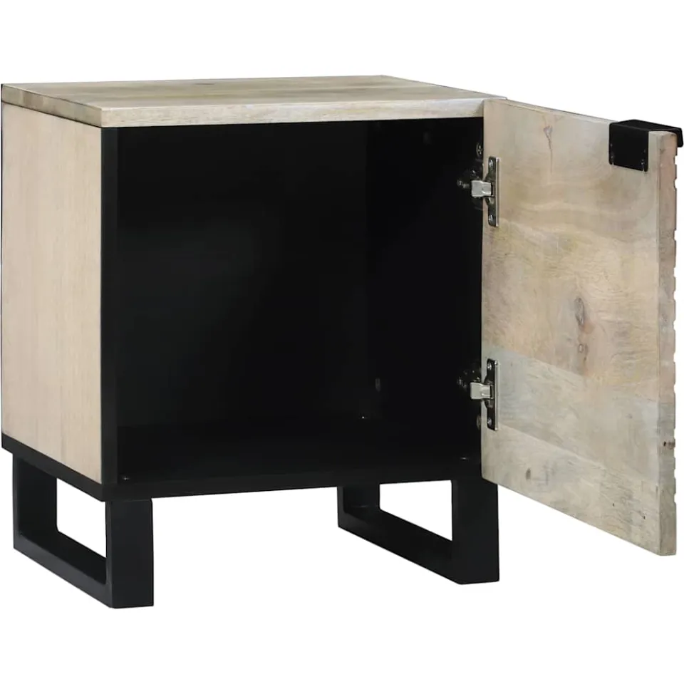 vidaXL Nachtkastje 2 st Wit 40 x 33 x 46 cm Bewerkt hout, foto 3