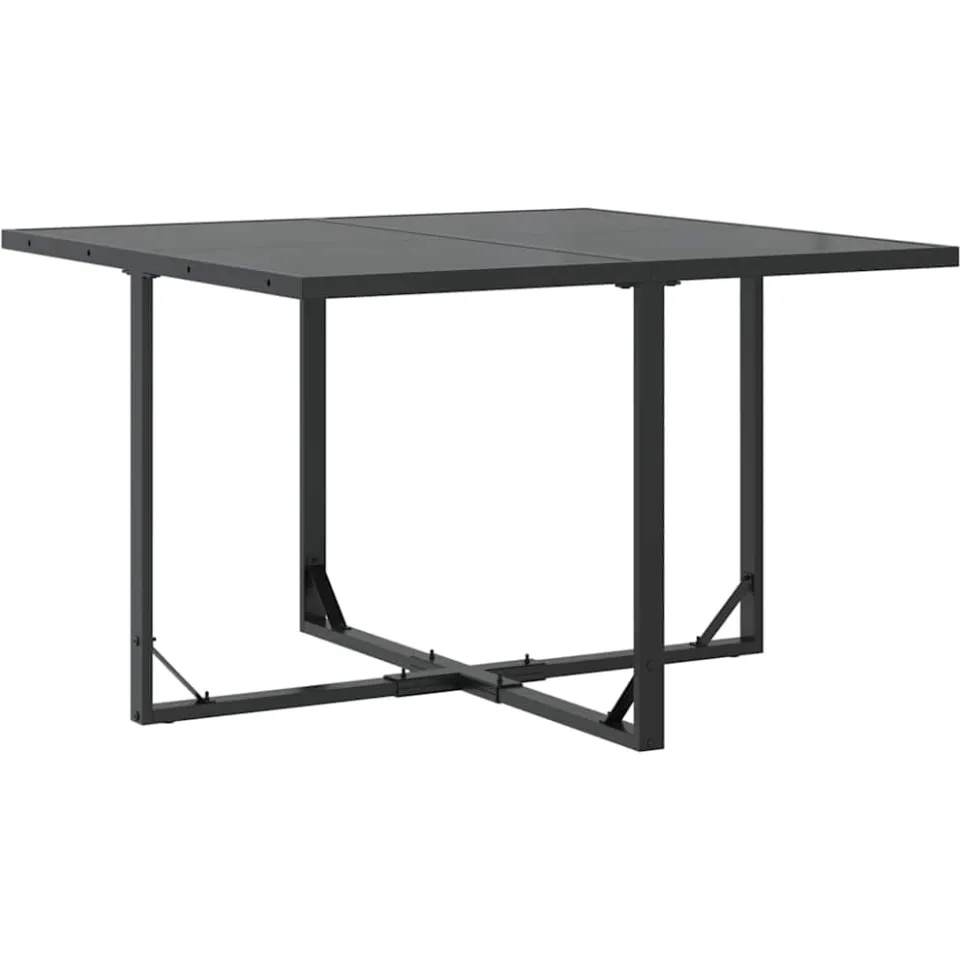 vidaXL Tuin eettafelset 5 st Zwart Staal, foto 4