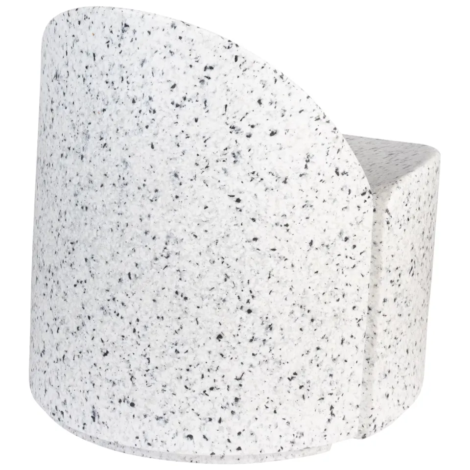 Zuiver Bloom outdoor fauteuil wit terrazzo, foto 7