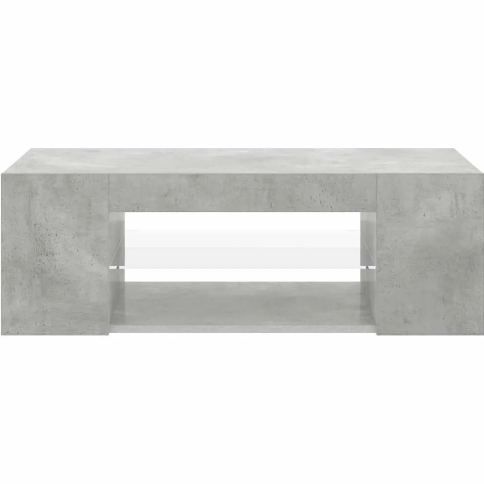 vidaXL Tv-meubel met LED-verlichting 90x39x30 cm betongrijs grijs, foto 3