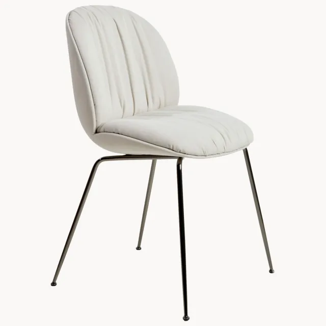 GUBI Eetkamerstoel Beetle bruin, grijs